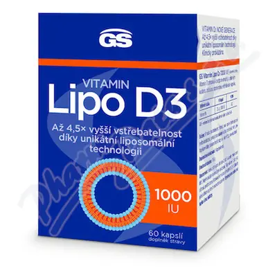 GS Vitamin Lipo D3 1000 IU cps.60