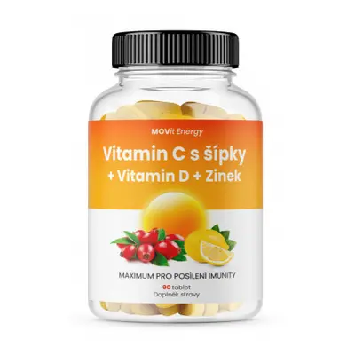 MOVit Vit.C 1200mg s šípky+Vit.D+Zn PREMIUM tbl.90