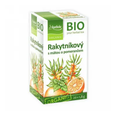 Apotheke BIO Rakytníkový čaj máta pomer. 20x1.8g