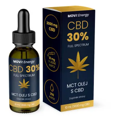 MOVit CBD 30% Full Spectrum MCT olej 10ml