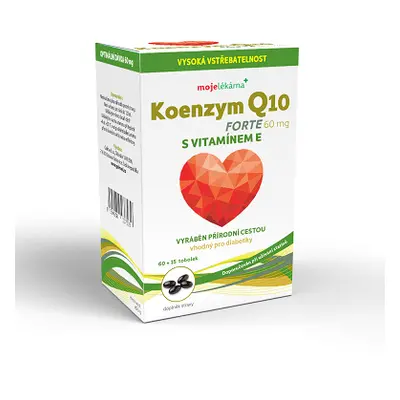 Koenzym Q10 forte 60mg tob.60+15 Moje lékárna