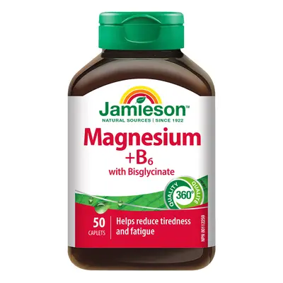 JAMIESON Hořčík+vitamín B6 s bisglycinátem tbl.50