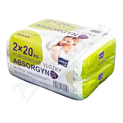 Absorgyn porodnické vložky duo pack 2x20ks