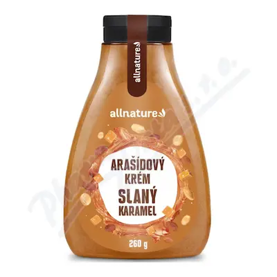 Allnature Arašídový krém slaný karamel 260g