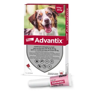 Advantix pro psy 10-25kg spot-on 1x2.5ml