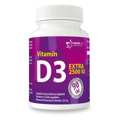 Vitamín D3 EXTRA 2500IU tbl.90