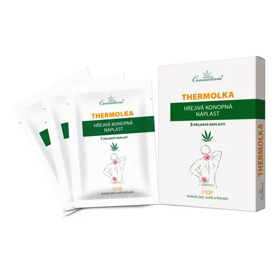 Cannaderm thermolka HŘEJIVÁ NÁPLAST NEW 3 ks