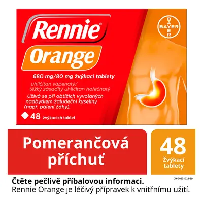 Rennie Orange, 48 žvýkacích tablet