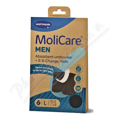 MoliCare MEN absorpční prádlo L 1ks + vložky 5ks