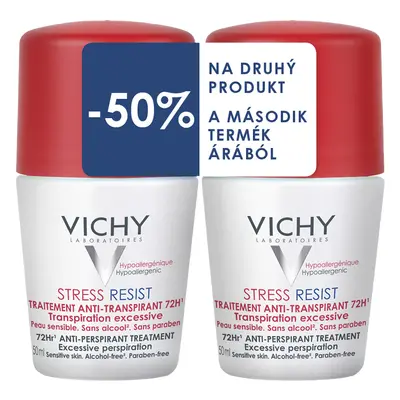 VICHY Stress resist 72h proti nadměrnému pocení roll-on 2x50ml