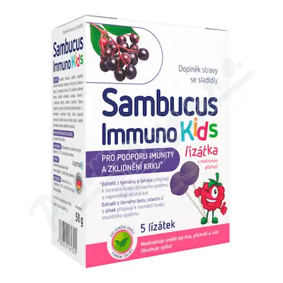 Sambucus Immuno kids lízátka 5 ks