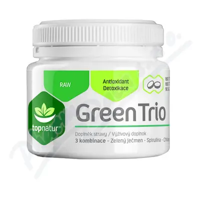 Green Trio Chlor.Spirul.Z.ječmen tbl.180 TOPNATUR