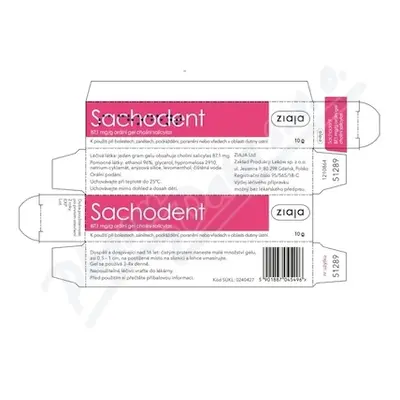 Sachodent orální gel 87.1mg/g orm.gel 1x10g