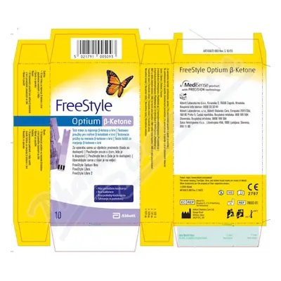 FreeStyle Optium beta-ketone 10ks