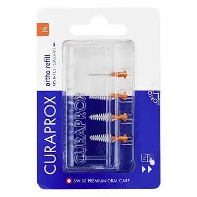 CURAPROX CPS 14 ortho refill mezizubní kartáček 4ks