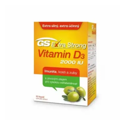 GS Extra Strong Vit.D3 2000 IU cps.90 2022 ČR/SK