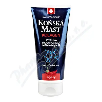 Koňská mast s kolagenem forte hřejivá 200ml