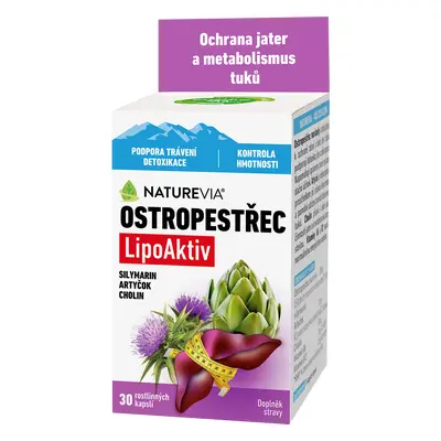 NatureVia Ostropestřec LipoAktiv cps.30