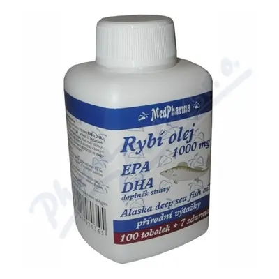 MedPharma Rybí olej 1000mg+EPA+DHA tob.107