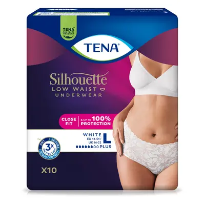 TENA Silhouette Normal Blanc L ink.kalh.10ks