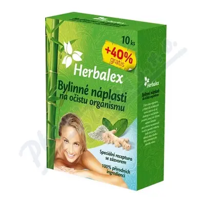 Herbalex bylin. detoxik. náplasti 10ks +40% gratis