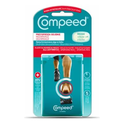 COMPEED náplast na puchýře sportovní - pata 5ks