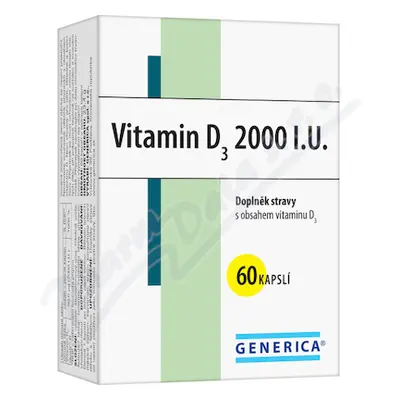 Vitamin D3 2000 I.U. cps.60 Generica