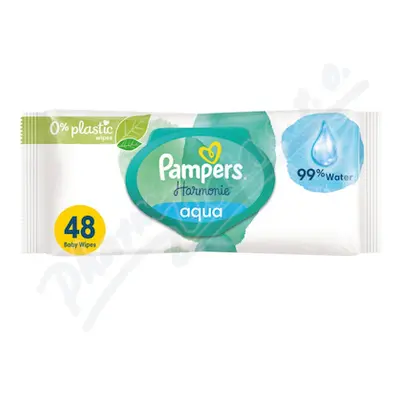 Pampers Harmonie Aqua dětské čisticí ubrousky 48ks