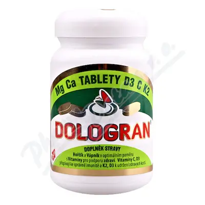 DOLOGRAN tablety Mg Ca D3 C K2 tb.60 (90g)