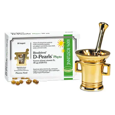 Bioaktivní D-Pearls Phyto 38mcg cps.80