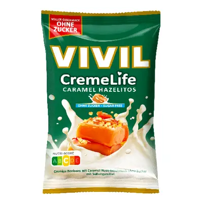 Vivil CremeLife karamel+lísk.oříšek bez cukru 90g