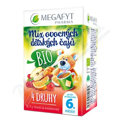 Megafyt Mix ovocných dětských čajů BIO 4x5 sáčků