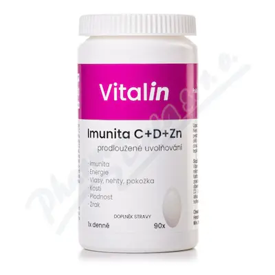 Vitalin Imunita C+D+Zn tbl.90