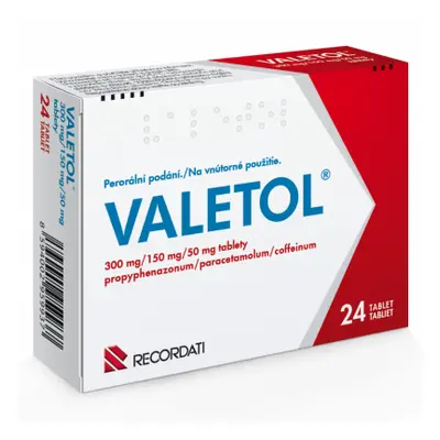 Valetol 300mg/150mg/50mg tbl.nob.24