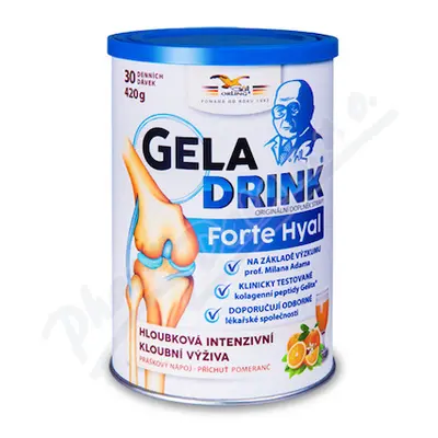 Geladrink FORTE HYAL práškový nápoj pomeranč 420g