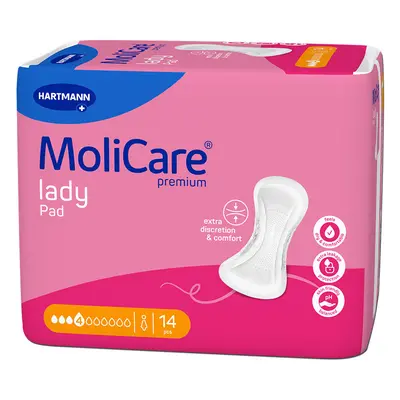 MoliCare lady inkontinenční vložky 4 kapky 14ks