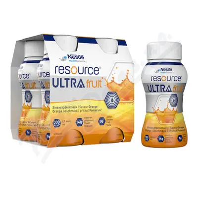 Resource Ultra Fruit Pomeranč por.sol.4x200ml