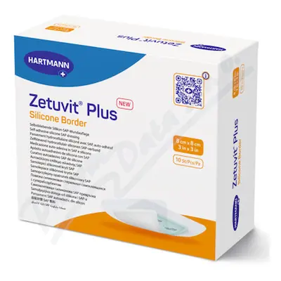 Zetuvit Plus Silicone B. 8x8cm silikon. krytí 10ks