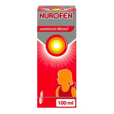 Nurofen pro děti Jahoda 40mg, perorální suspenze 100ml