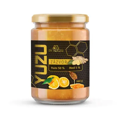 Dr.Natural YUZU + Med + Zázvor Tea 580g