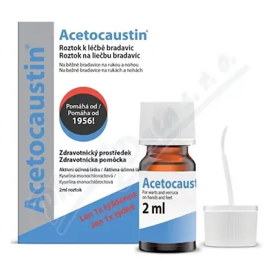 Acetocaustin roztok k léčbě bradavic 2ml