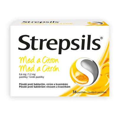 Strepsils Med a Citron 0.6mg/1.2mg pas.36