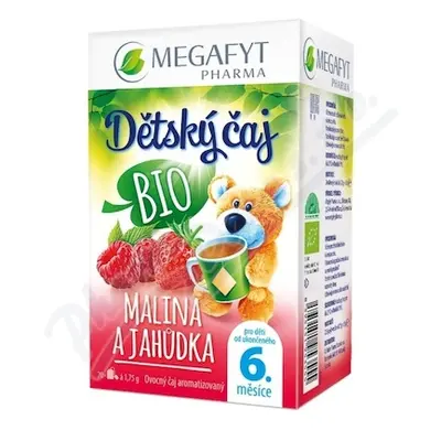 Megafyt Dětský čaj Malina a jahůdka BIO 20x1.75g