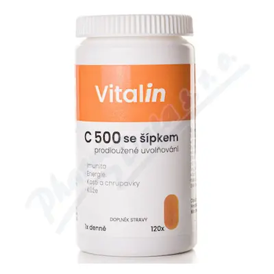 Vitalin C 500 se šípkem tbl.120