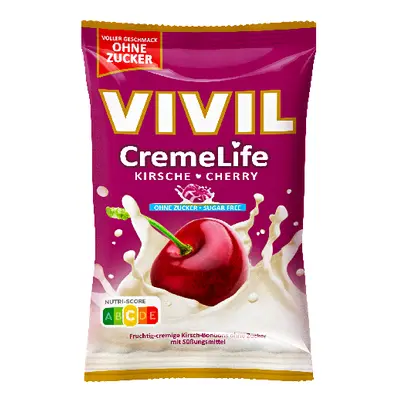 Vivil CremeLife višeň bez cukru 90g