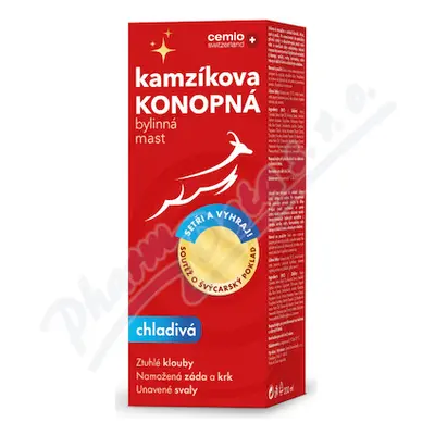 Cemio Kamzíkova konopná mast chladivá 200ml dárek