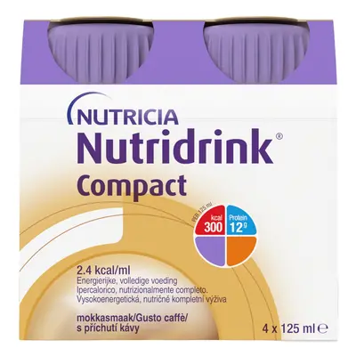 Nutridrink Compact s příchutí kávy 4x125 ml