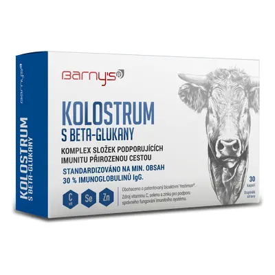 Barnys Kolostrum s beta-glukany cps.30