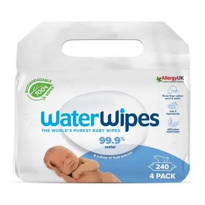 Waterwipes 100% bioodbouratelné ubrousky 4x60ks