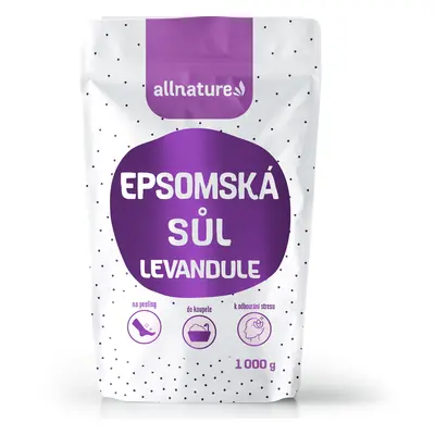 Allnature Epsomská sůl Levandule 1000g